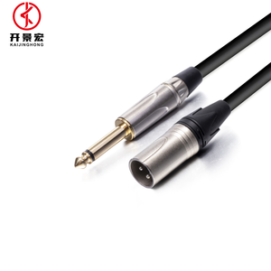 สายไมโครโฟน XLR PVC <span class=keywords><strong>3</strong></span>พินแจ็ค6.5มม. ตัวขยายสายเคเบิลเสริมสำหรับใช้ในบ้าน1ม. 1.5ม. 15ม. - Product Image 4
