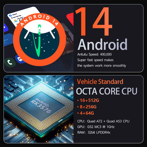 Radio para Auto con Pantalla de 16+512 GB, Crystal 850, <span class=keywords><strong>Android</strong></span> 14, para Great Wall Haval <span class=keywords><strong>M4</strong></span> H1 2015-2017, Reproductor de DVD, Audio, Carplay, 2DIN - Product Image 6