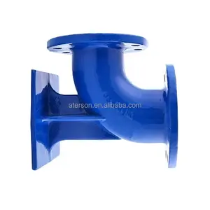 ISO 2531 Ductile Iron Double Flanged 90 Duckfoot Bend Pipe Fitting With Liquid Epoxy Coating