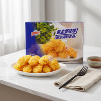 Croquettes de crabe à la japonaise, croustillantes et salées, garniture de viande de crabe enrobée de panure, street food, pas besoin de décongeler, pour enfants et professionnels