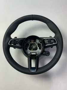 Volant plat en cuir véritable au <span class=keywords><strong>prix</strong></span> d'usine pour <span class=keywords><strong>Porsche</strong></span> Mancan Panamera Cayenne <span class=keywords><strong>911</strong></span> 718 991 Volant personnalisé - Product Image 6