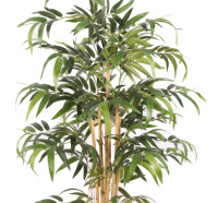 Vente en gros de fausses feuilles de bambous d'intérieur Plante en plastique pour décoration de jardin Plante artificielle d'intérieur en bambou pour simulation de plantes