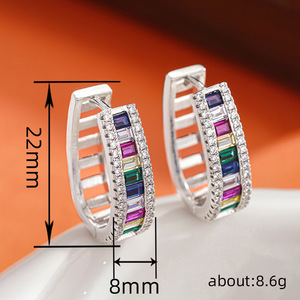 Orecchini Colorati per Donne, Stile Semplice da Vacanza, Accessori per Orecchie per Uso Quotidiano - Product Image 4