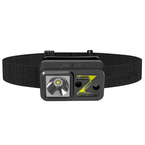 Lampe frontale LED avec double faisceau de contrôle par capteur de mouvement à angle réglable fournit un éclairage lumineux pour le travail en plein air - Product Image 6