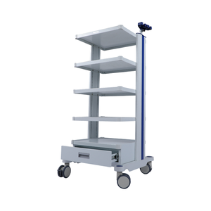 Chariots médicaux HOCHEY pour hôpitaux avec équipement de salle d'opération intégré et espacement des plateaux réglable - Product Image 2