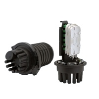 Boîtier de raccordement de câble optique à 3 ports, type dôme fermé, pour connecteur micro-fibre optique FTTH, fabriqué en usine, capacité maximale 144-288 fibres