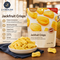 Jackfruit Chips 90% Jackfruit Echt Fruit Snack Klaar om te eten Gedroogde Fruitchips 30g/zak Leverancier Groothandel OEM Private Label