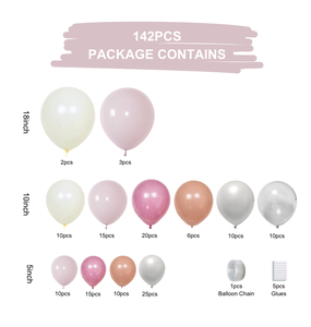 Set di decorazioni di festa di san valentino in lattice rosa palloncino arco per matrimonio di compleanno natale decorazioni di pasqua di san valentino - Product Image 2