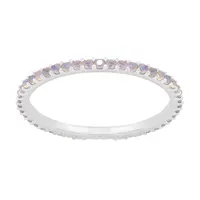 Gemnel neu in süßem feinem Band rosa Nano Opal Silber 18 Karat Gold Ring