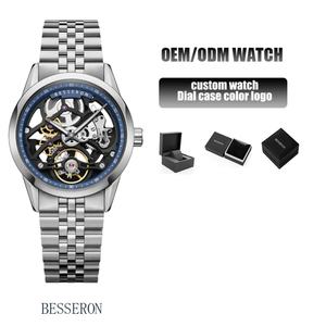 Montre automatique de sport de luxe pour homme, bracelet en acier de luxe du fabricant d'origine, bracelet en cuir élégant pour homme - Product Image 2