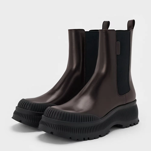 High quality Chelsea Boots for Women Comfortable Genuine Leather Flat Chunky Shoes for Outdoor Sports Boots shoes Martin Boots - Product Image 1