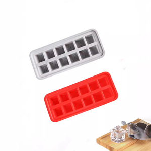 Bandeja de silicona para cubitos de hielo, 12 cavidades, apta para congelador, de calidad alimentaria, para helados caseros y barras de hielo - Product Image 2