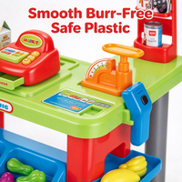 Superbe Offre : Ensemble de Jeu d'Imitation Supermarché pour Enfants, Fruits et Légumes Simulés, Jeu de Rôle Alimentaire avec Scanner, Jouet Éducatif pour Enfants