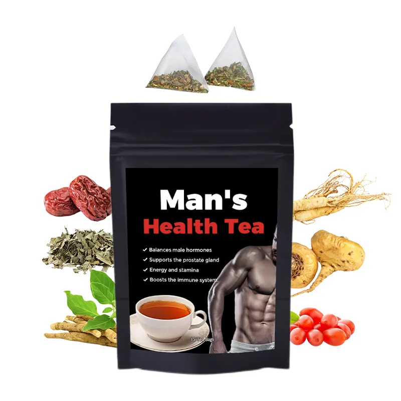 OEM/ODM Etiqueta Privada hierbas naturales hombres té saludable refuerzo energía y polvo té de la fertilidad para los hombres orny Goat Weed