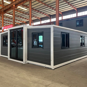 Ánh sáng khung thép nhanh chóng lắp ráp di động có thể gập lại nhà tiền chế 3 trong 1 mở rộng <span class=keywords><strong>container</strong></span> nhà với phòng tắm - Product Image 1