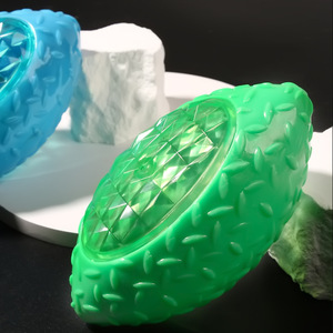 Light Up Sound Making Rugby Dog Toy TPR Durable <b>Bite</b> Resistant Pet Interactive Toy - Product Image 2