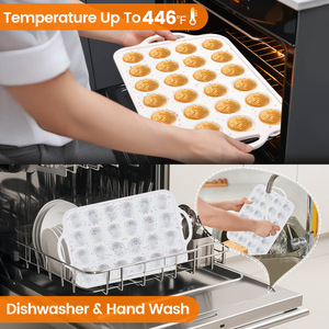 Silicone <span class=keywords><strong>Muffin</strong></span> Pan Với Khung Kim Loại Kim Loại Gia Cố Khung Kích Thước Thường Xuyên Cupcake Pan Với Xử Lý 12 Ly Không Dính <span class=keywords><strong>Muffin</strong></span> Pan - Product Image 2