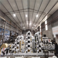 Machine d'impression d'étiquettes flexo autocollantes 10 couleurs rouleau de papier à rouleau imprimante flexographique découpée pour étiquettes