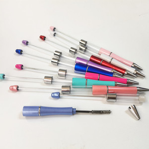 Ống Rỗng DIY Beadable Bút Số Lượng Lớn Màu Sắc Mới Màu Hồng Nhựa Hạt Bút Khoảng Trống Cho Hạt Bead Có Thể Bi Nhựa Bút - Product Image 5
