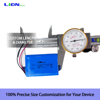 Batterie Li-ion LN7.4V 1200mAh 2S 553450 avec connecteur JST pour voiture RC, camion RC, bateau RC, jouets télécommandés