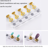 Support de pratique d'ongles en acrylique Conseils magnétiques pour ongles Support de pratique Présentoirs de formation d'ongles