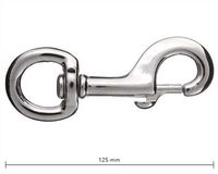 Mousqueton rapide en fonte malléable pour laisse d'animal de compagnie, mousqueton à ressort métallique, connecteur de sécurité pour équipement extérieur, accessoires de quincaillerie
