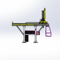 Peralatan Otomatisasi Rel untuk Penyortiran/Pemasangan Pengikat Rel, Perakitan Bagian Kereta Pengangkut, Set Roda Kereta Robot Gantry 3-Axis