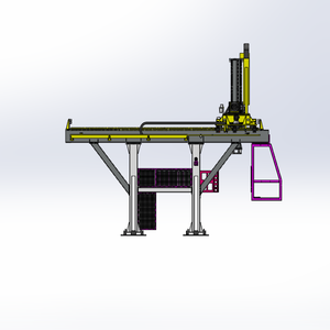 3축 갠트리 로봇 기차 바퀴 세트 취급, 차량 부품 조립, 레일 고정장치 분류/설치 철도 교통 - Product Image 5