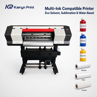 Imprimante éco-solvant XP600 70 cm compatible multi-encres, imprimante rouleau à rouleau pour impression par sublimation et impression éco-solvant à base d'eau