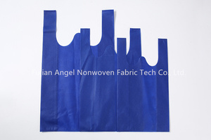 High Quality Custom W Cut Non-Woven Fabric T-Shirt <b>Bag</b> Printed Recycled PE Materials Supermarket Exhibitions Promotion Chuzhong - Product Image 3