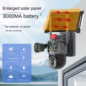 4 ống kính 3 Lượt xem 12MP <span class=keywords><strong>4G</strong></span> Thẻ Sim năng lượng mặt trời ngoài trời Mạng Máy ảnh 360 PTZ IP CCTV không dây <span class=keywords><strong>Wifi</strong></span> <span class=keywords><strong>Camera</strong></span> giám sát an ninh - Product Image 3