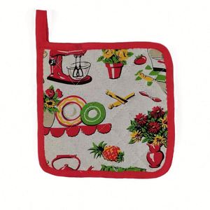 Cotton Oven Mitts and Pot Holders Custom Print Square Color Style for Kitchen Use Corporate <b>Gifts</b> - Product Image 3