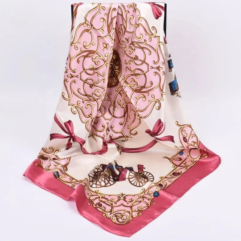 2021 hot sale Hangzhou custom digital print Christmas 100% real silk scarves