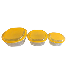 2024 thiết kế mới nhiều kích thước vuông 3-miếng Set <span class=keywords><strong>container</strong></span> thực phẩm sử dụng khuôn - Product Image 2