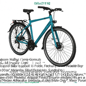 Vélo de ville haute performance léger à une vitesse en alliage d'aluminium 700c avec freins V doubles - Product Image 2