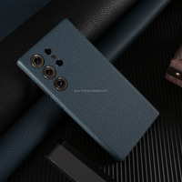 Yanchertian casing ponsel kulit pria, pelindung ponsel magnetik kustom Ultra unik Samsung S25