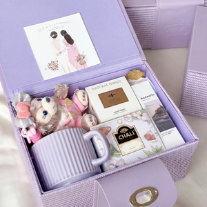 Luxury Pink Woman Gift <strong>Box</strong> Empty Premium Packaging <strong>Bridal</strong> Baby Cloth Packaging Gift <strong>Box</strong> With Handle - Product Image 2