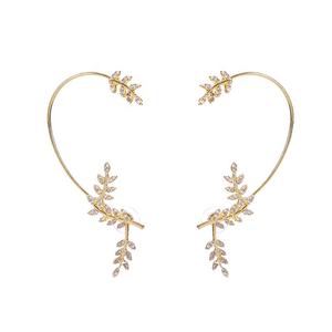 Hoja de una sola oreja con taladro Clip de oreja en pendientes Joyería Clip de oreja de aleación para mujer <span class=keywords><strong>sin</strong></span> perforación Pendiente <span class=keywords><strong>sin</strong></span> agujero - Product Image 1