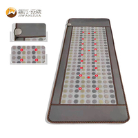 Jiwan Lejia Vente en gros de matelas chauffants personnalisés en pierre de jade verte naturelle, tapis de massage thermique pour centre de santé