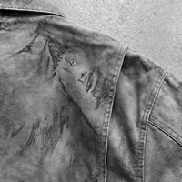 Veste streetwear pour homme, veste en jean vintage surdimensionnée, veste de travail vintage personnalisée à fermeture éclair, veste en twill pour l'extérieur