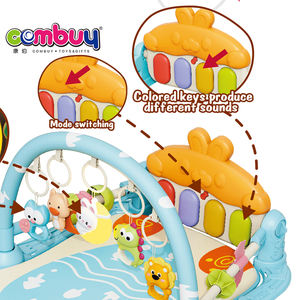 Tapis d'activités musical pour bébé rampant avec piano à pédales électrique, thème lune et nuit, pour salle de sport et fitness - Product Image 3