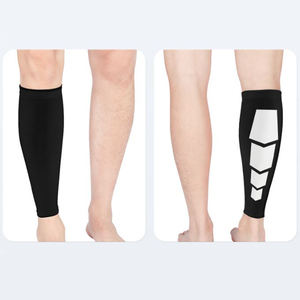 Protège-jambes de football pour hommes Protège-jambes en spandex souple Protège-jambes de compression du mollet pour le football et le <span class=keywords><strong>basket</strong></span>-ball Genouillères pour enfants - Product Image 5