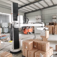 Robot Paletisasi Kolom 4-Axis dengan Penjepit (Clamp Gripper) |   Mesin Penyusun Karton Otomatis |   Dapat Disesuaikan Sepenuhnya, 120 Kantong/Jam