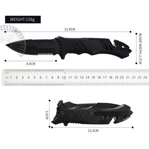 Coltello da Caccia Pieghevole SELAN OEM 5\" in Acciaio 7cr17 con Manico in Alluminio Coltello Tascabile CT914 - Product Image 2