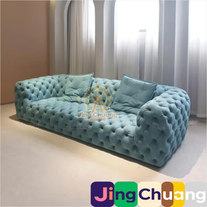 Meubles de designer en cuir véritable italien avec boucle de traction, surface lunaire, pour petit appartement, salon, hôtel de luxe léger - Product Image 1