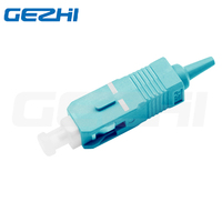 Conector Rápido de Fibra Óptica Simplex SC OM3