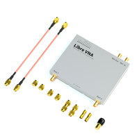 Analizador de Redes Vectoriales USB de 2 Puertos, 100kHz-6GHz, Alta Rango Dinámico, Herramienta de Prueba de Antenas y Circuitos de RF, Color Negro