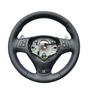 <span class=keywords><strong>Volante</strong></span> de Cuero para Auto <span class=keywords><strong>BMW</strong></span>, Compatible con <span class=keywords><strong>BMW</strong></span> E36 E39 E46 E60 E63 E82 E87 E90 E91 E93 M3 E92 X3 E83 X5 E53 E70 E71 M3 M6 - Product Image 1