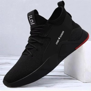 รองเท้าวิ่งผู้ชายราคาถูก ขายส่ง ระบายอากาศได้ดี น้ำหนักเบา แฟชั่นใหม่ สีดำ รองเท้าเทนนิสลำลองกันลื่น - Product Image 4