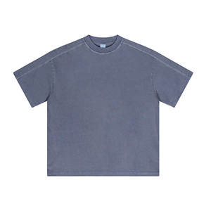 2025 Colección Primavera/Verano Camiseta de manga corta de retazos lavados Retro - Product Image 1